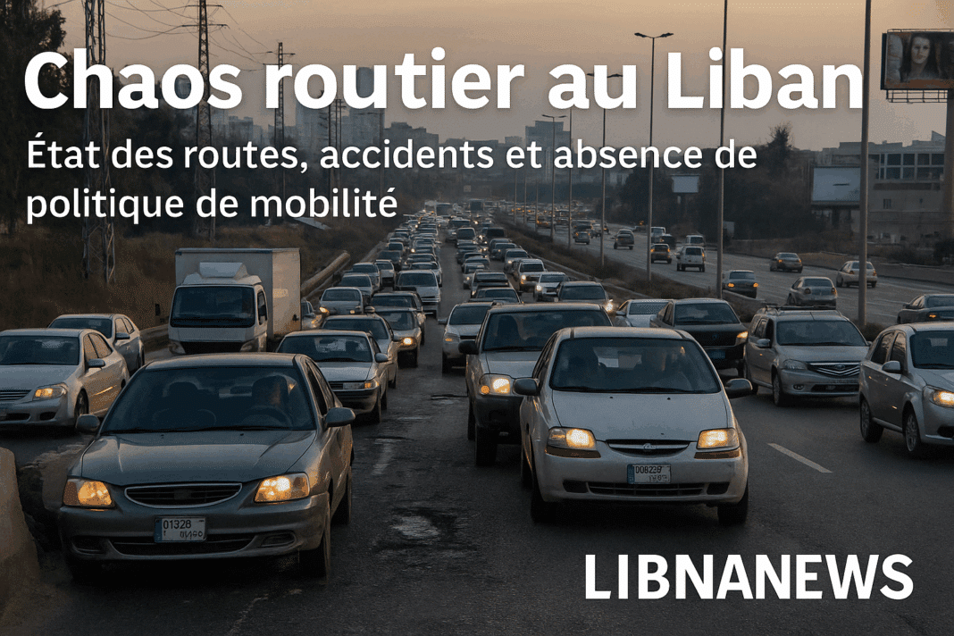 Chaos routier au Liban : état des routes, accidents et absence de politique de mobilité
