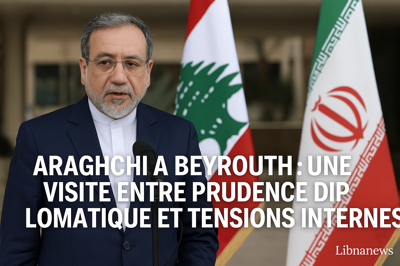 Visite d’Abbas Araghchi au Liban : entre diplomatie prudente et pressions régionales Visite d’Abbas Araghchi au Liban : entre diplomatie prudente et pressions régionales