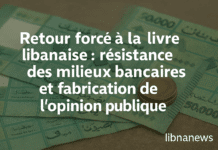 Retour forcé à la livre libanaise : résistance des milieux bancaires et fabrication de l&rsquo;opinion publique