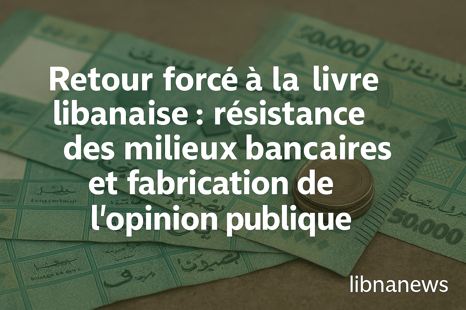 Retour forcé à la livre libanaise : résistance des milieux bancaires et fabrication de l’opinion publique