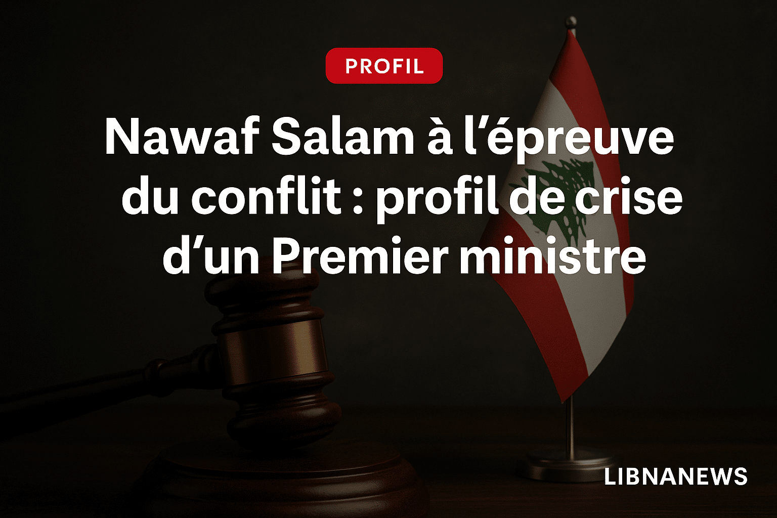 Nawaf Salam à l’épreuve du conflit : profil de crise d’un Premier ministre