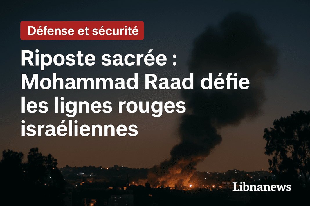 Riposte sacrée : Mohammad Raad défie les lignes rouges israéliennes