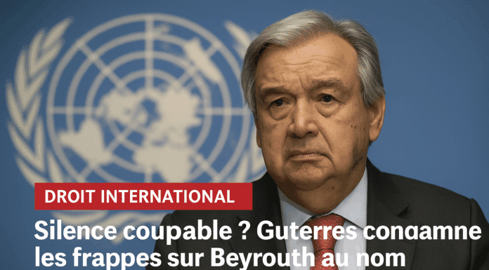 Guterres condamne les frappes sur Beyrouth au nom du droit humanitaire