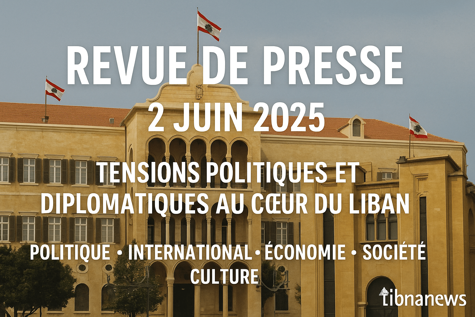 Revue de presse du 2/06/25: Beyrouth sous pression diplomatique, entre Téhéran et Washington