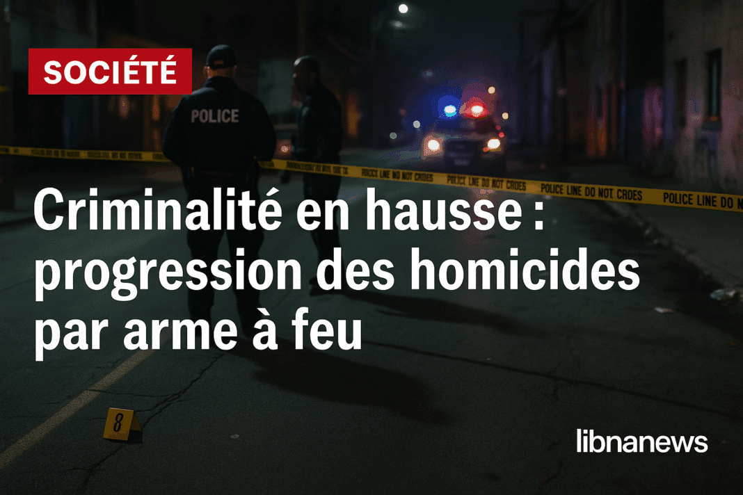 Criminalité en hausse : forte progression des homicides par arme à feu