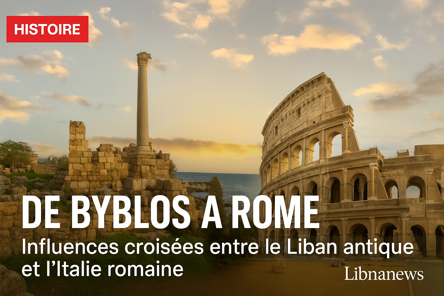 De Byblos à Rome : influences croisées entre le Liban antique et l’Italie romaine De Byblos à Rome : influences croisées entre le Liban antique et l’Italie romaine