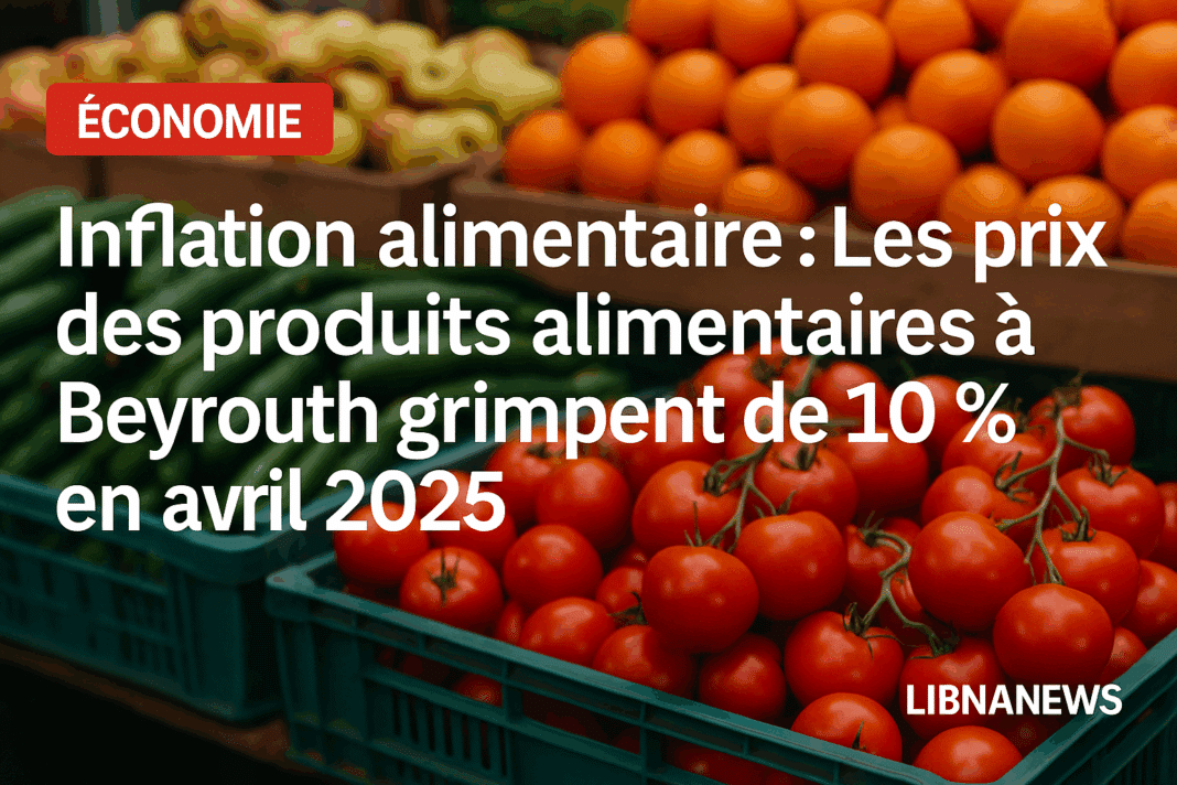 Inflation alimentaire : Les prix des produits alimentaires au Liban grimpent de 10 % en avril 2025