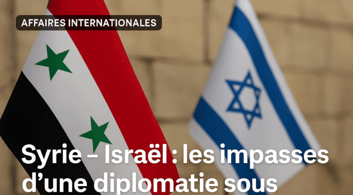 Syrie – Israël : les impasses d’une diplomatie sous tension