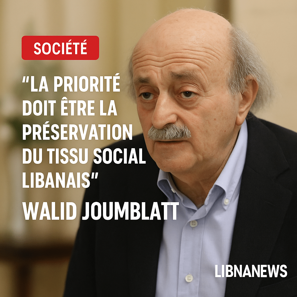 Déclaration de Walid Joumblatt : appel à la préservation du tissu social et à un retour coordonné des réfugiés