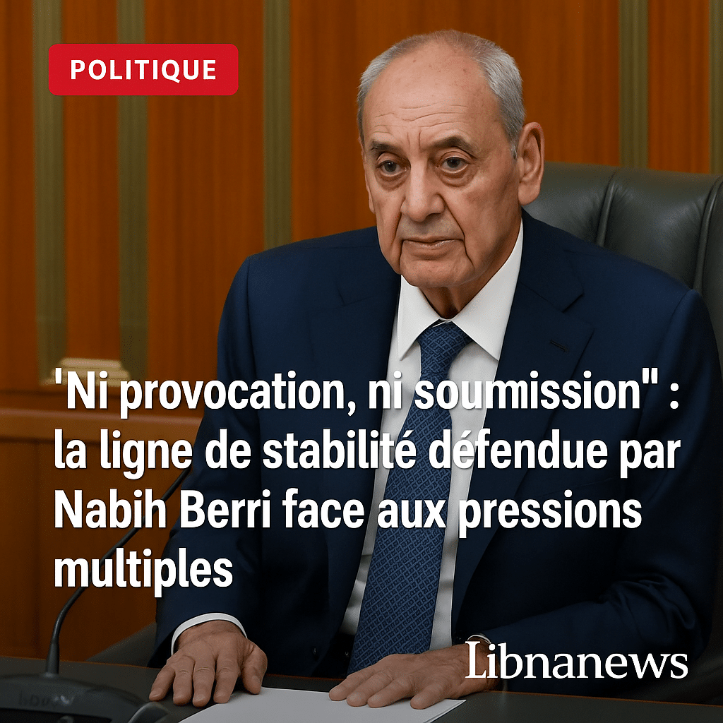 “Ni provocation, ni soumission” : la ligne de stabilité défendue par Nabih Berri face aux pressions multiples “Ni provocation, ni soumission” : la ligne de stabilité défendue par Nabih Berri face aux pressions multiples