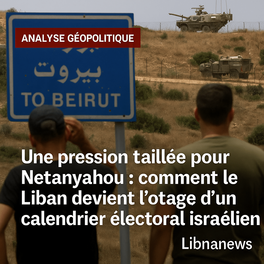 Une pression taillée pour Netanyahou : comment le Liban devient l’otage d’un calendrier électoral israélien