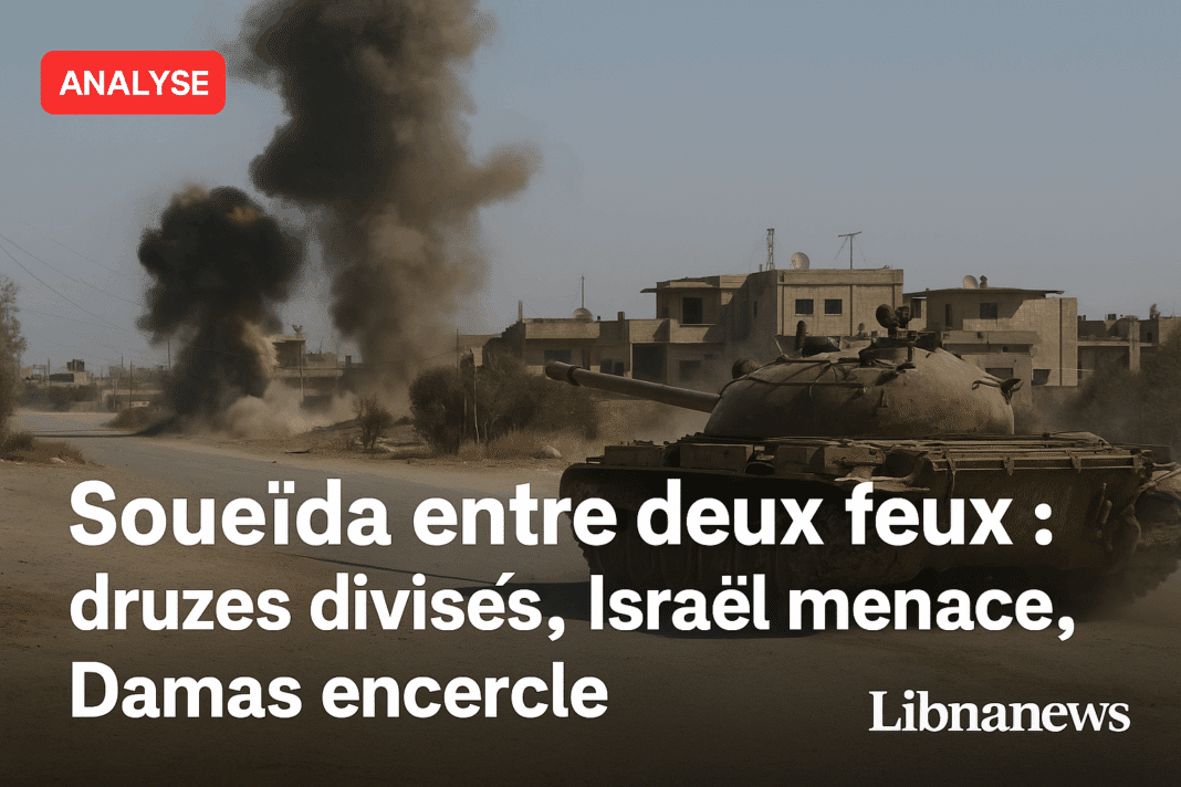 Soueïda entre deux feux : druzes divisés, Israël menace, Damas encercle