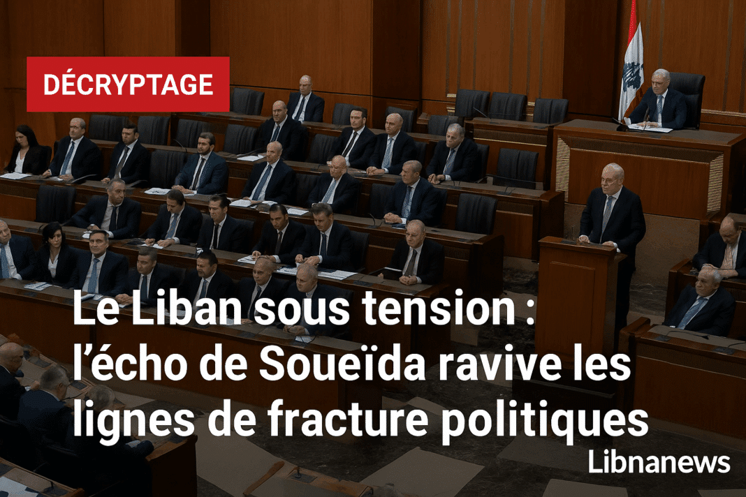 Le Liban sous tension : l’écho de Soueïda ravive les lignes de fracture politiques