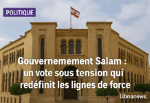 Gouvernement Salam : un vote sous tension qui redéfinit les lignes de force
