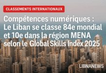 Compétences numériques : Le Liban se classe 84e mondial et 10e dans la région MENA selon le Global Skills Index 2025