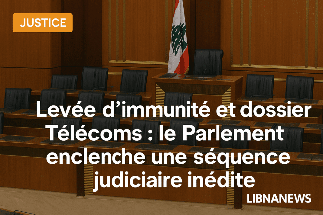 Levée d’immunité et dossier Télécoms : le Parlement enclenche une séquence judiciaire inédite