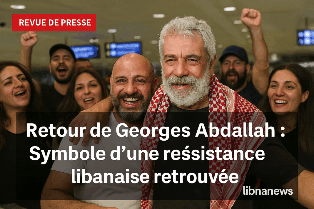 Revue de presse du 26/07/25: retour de George Abdallah, pressions régionales et impasse libanaise