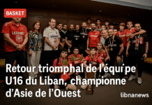 Basket-ball : retour triomphal de l’équipe U16 du Liban, championne d’Asie de l’Ouest, avant la Mongolie