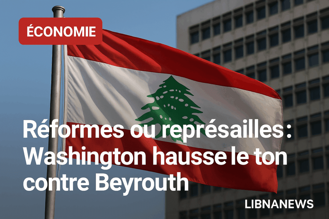 Réformes ou représailles : Washington hausse le ton contre Beyrouth