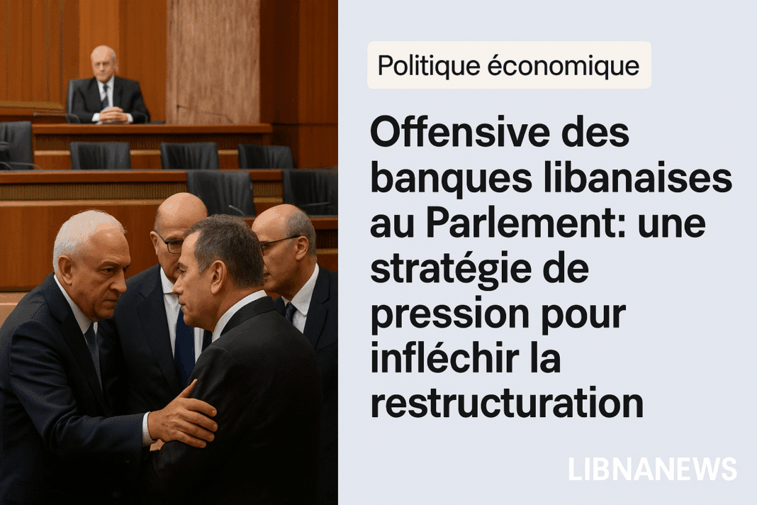 Offensive des banques libanaises au Parlement : une stratégie de pression pour infléchir la restructuration