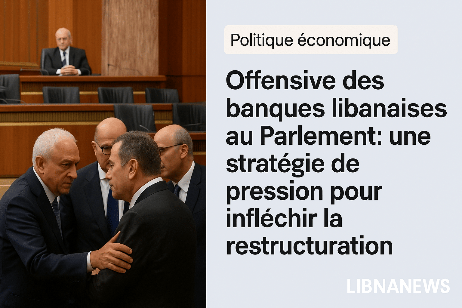 Offensive des banques libanaises au Parlement : une stratégie de pression pour infléchir la restructuration Offensive des banques libanaises au Parlement : une stratégie de pression pour infléchir la restructuration