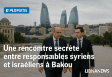 Une rencontre secrète entre responsables syriens et israéliens à Bakou