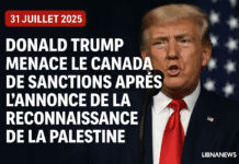 Donald Trump menace le Canada de sanctions après l’annonce de la reconnaissance de la Palestine