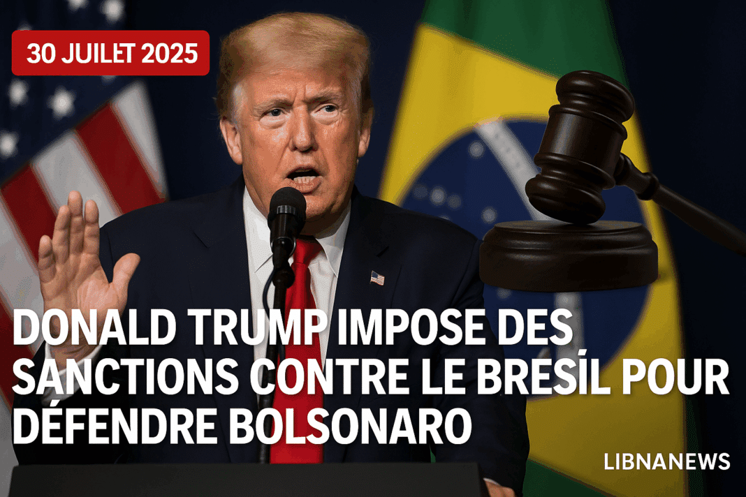 Donald Trump impose des sanctions et des tarifs douaniers au Brésil en soutien à Jair Bolsonaro
