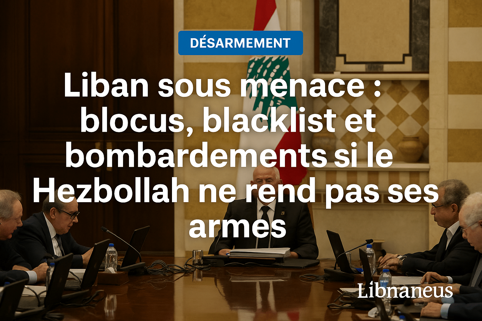 Liban sous menace : blocus, blacklist et bombardements si le Hezbollah ne rend pas ses armes