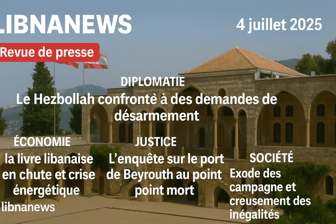 Revue de presse du 04/07/25: Frappes israéliennes et impacts civils sur la route de Khaldé
