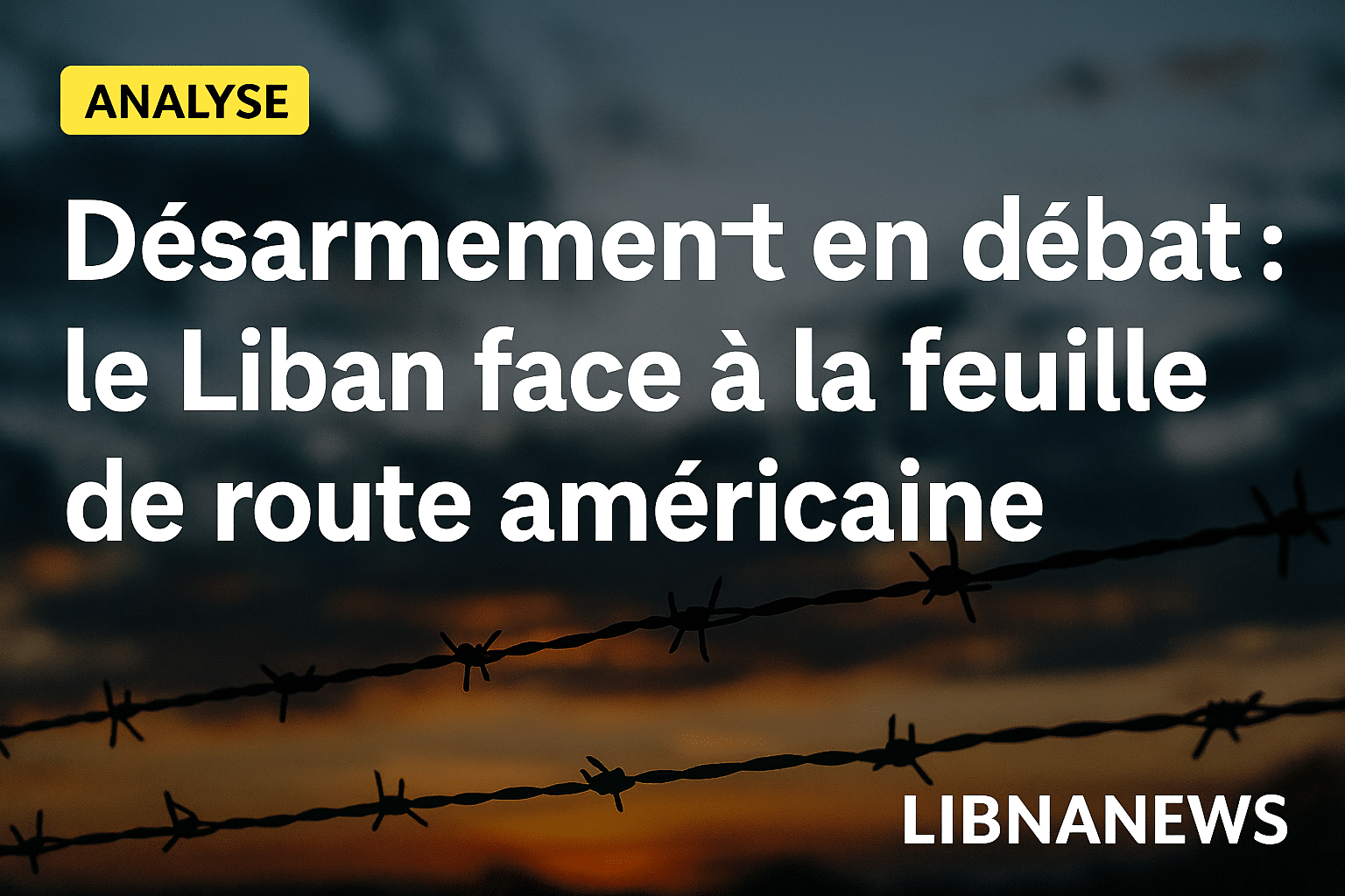 Désarmement en débat : le Liban face à la feuille de route américaine Désarmement en débat : le Liban face à la feuille de route américaine
