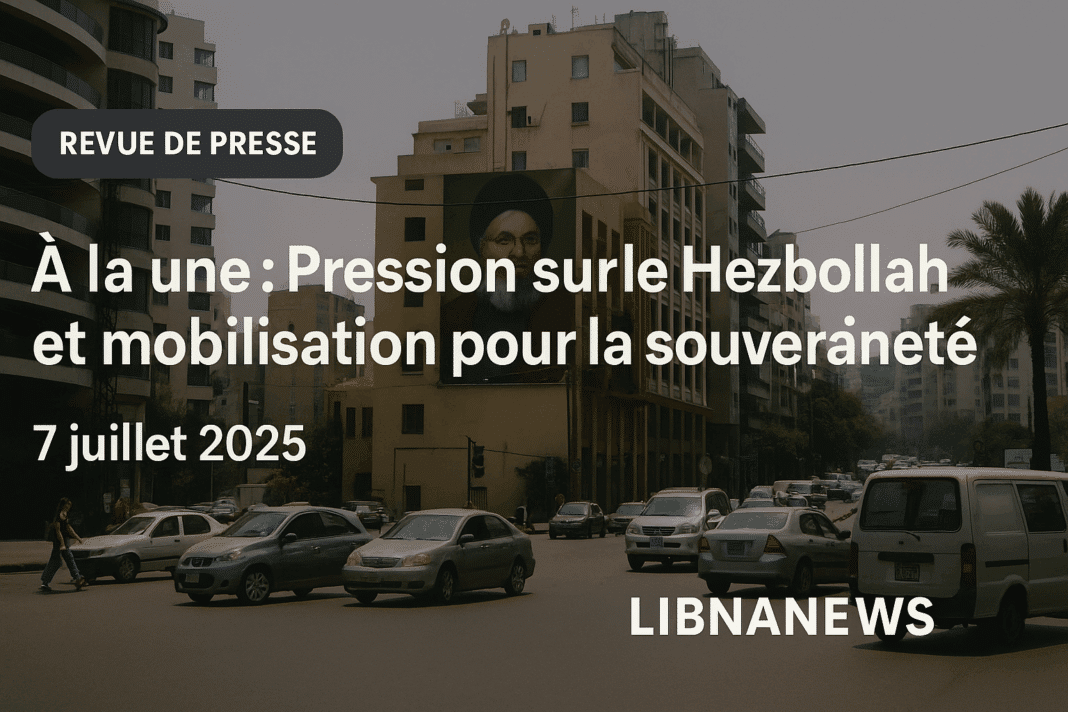 Revue de presse du 7/07/25: Tensions autour du désarmement du Hezbollah et pressions internationales croissantes