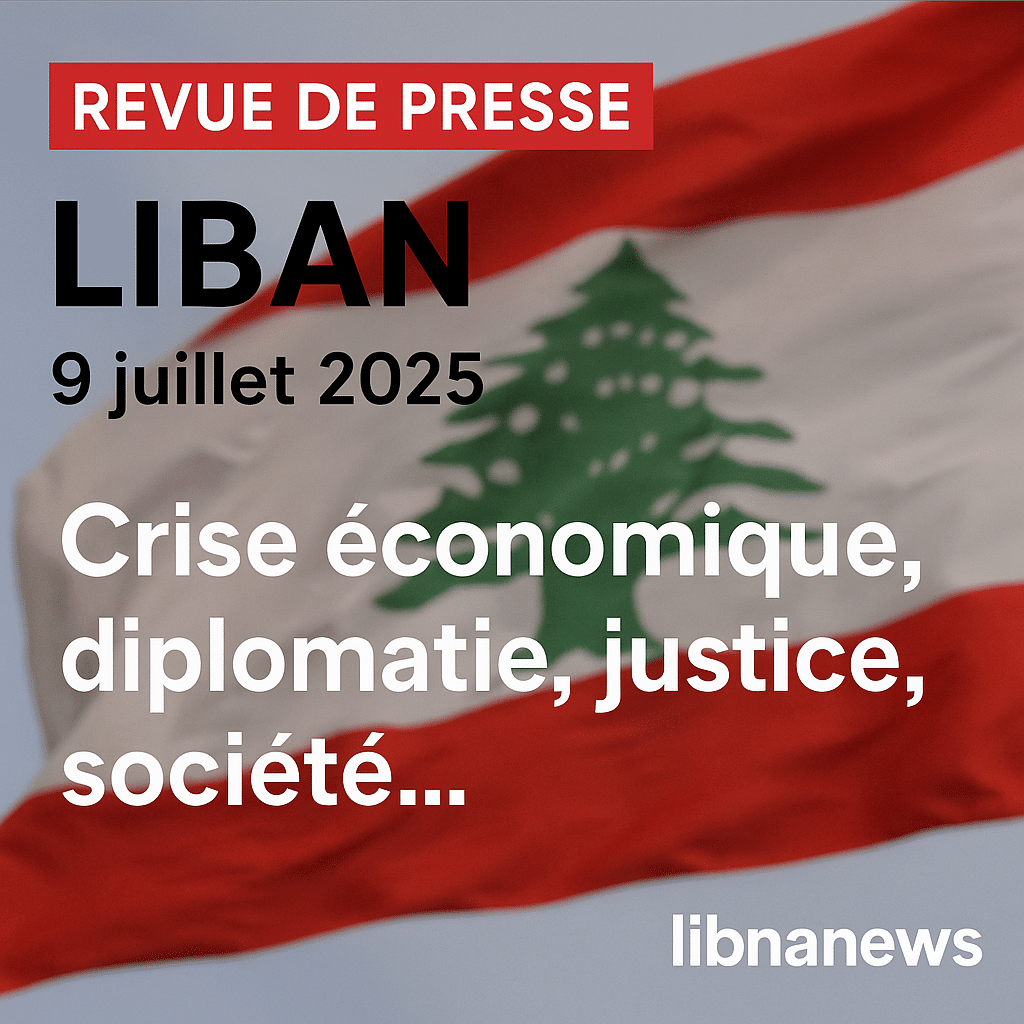 Revue de presse du 9/07/25: tensions israélo-libanaises et médiation diplomatique américaine Revue de presse du 9/07/25: tensions israélo-libanaises et médiation diplomatique américaine