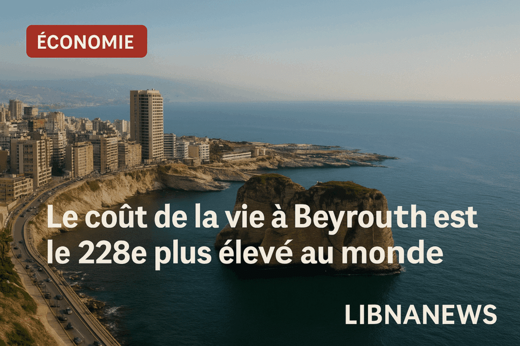Beyrouth, ville la plus chère des pays à revenu intermédiaire : classement mondial et régional des prix à la consommation