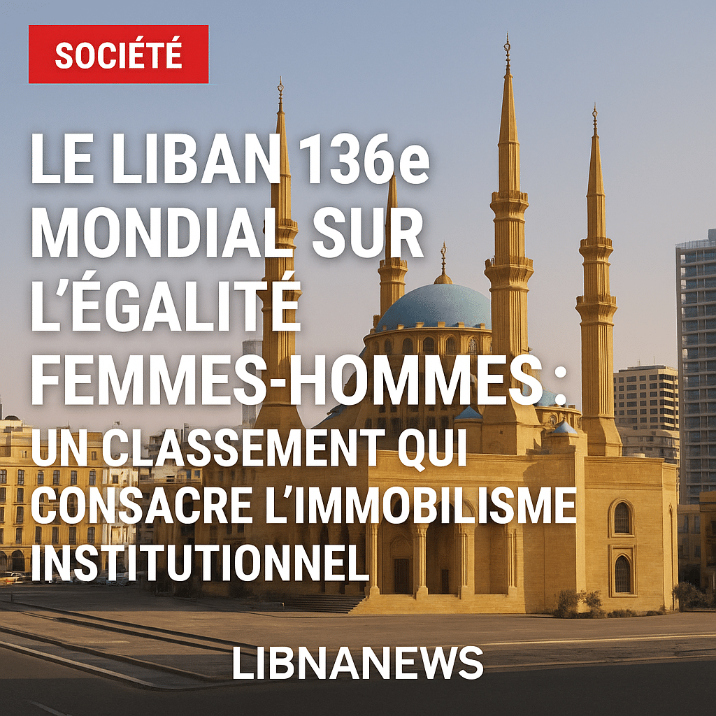 Le Liban 136e mondial sur l’égalité femmes-hommes : un classement qui consacre l’immobilisme institutionnel