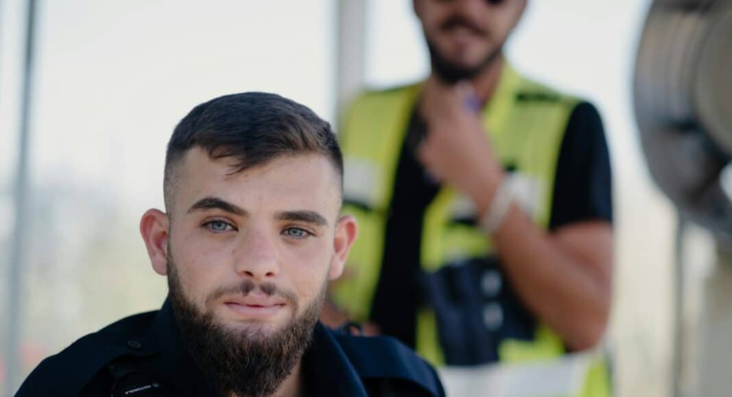 man in black polo shirt