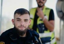 man in black polo shirt