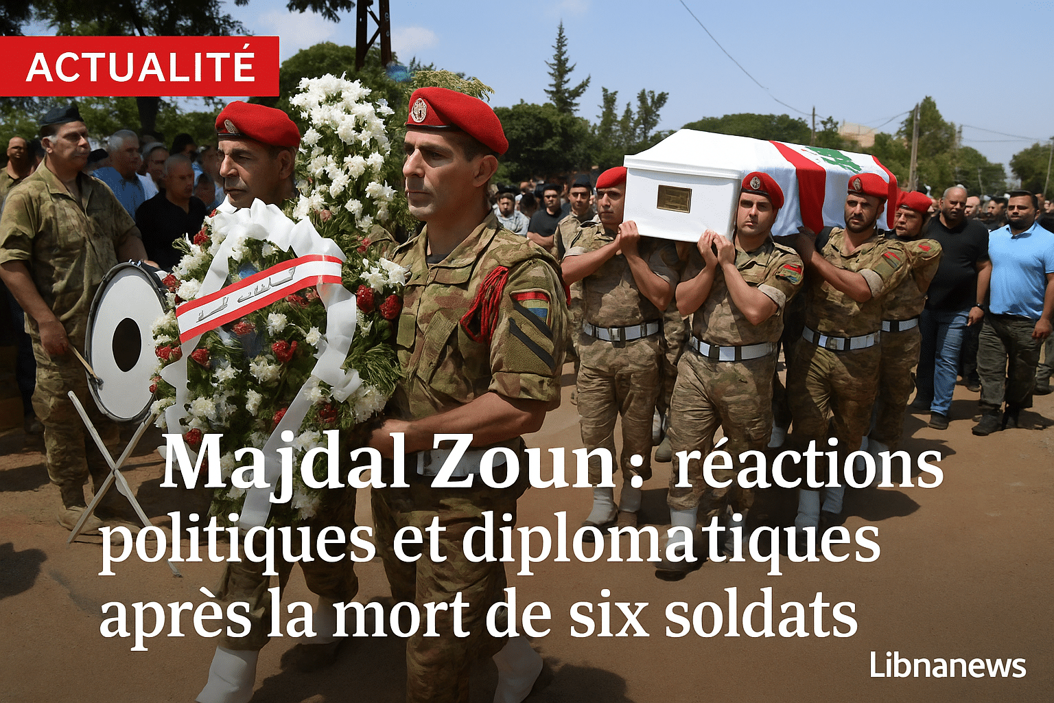 Majdal Zoun : réactions politiques et diplomatiques après la mort de six soldats