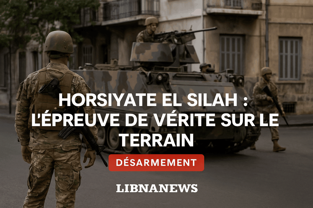 Horsiyate el Silah : l’épreuve de vérité sur le terrain