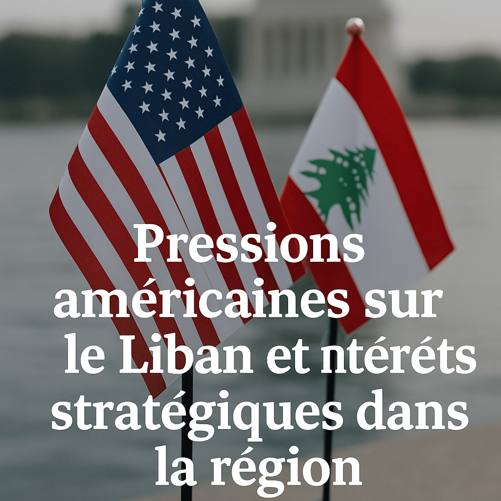 Politique internationale : Pressions américaines sur le Liban et intérêts stratégiques dans la région Politique internationale : Pressions américaines sur le Liban et intérêts stratégiques dans la région