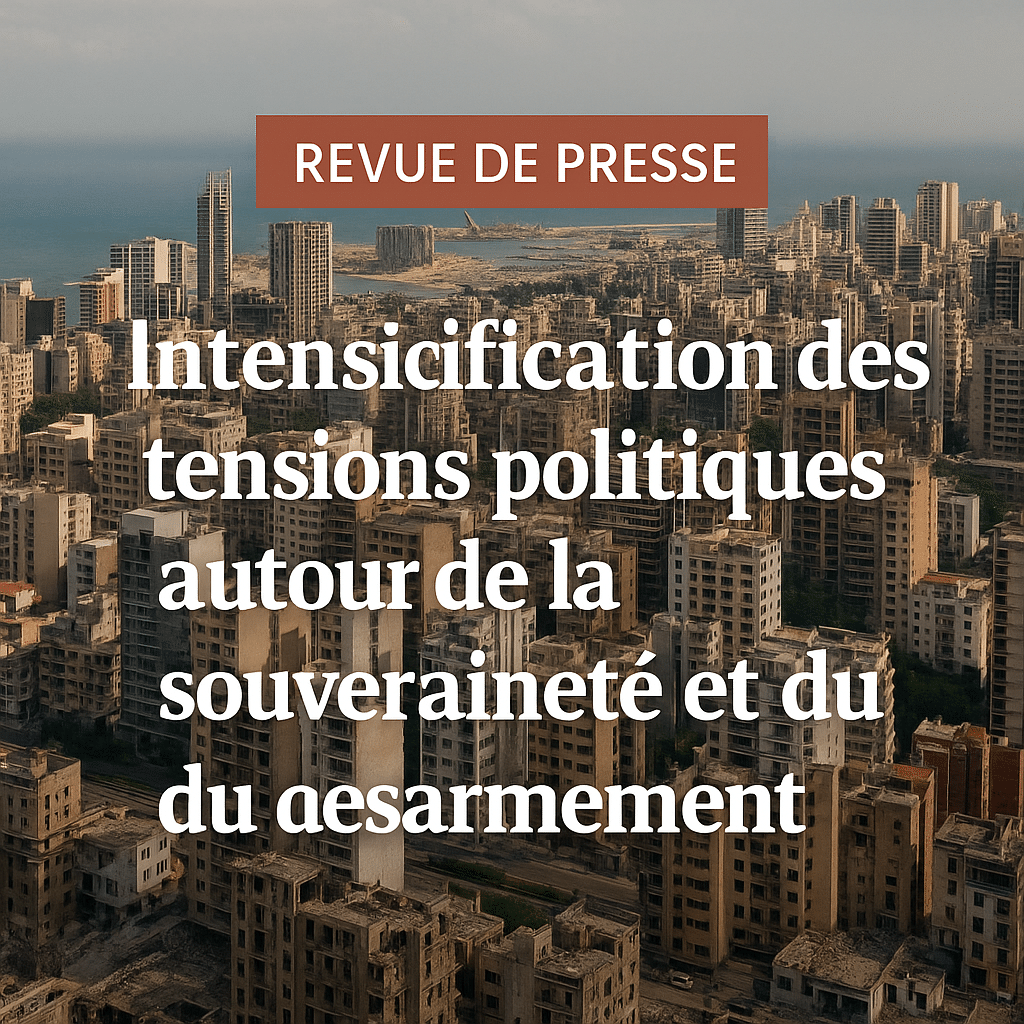 Revue de presse du 14/08/25: Intensification des tensions politiques autour de la souveraineté et du désarmement