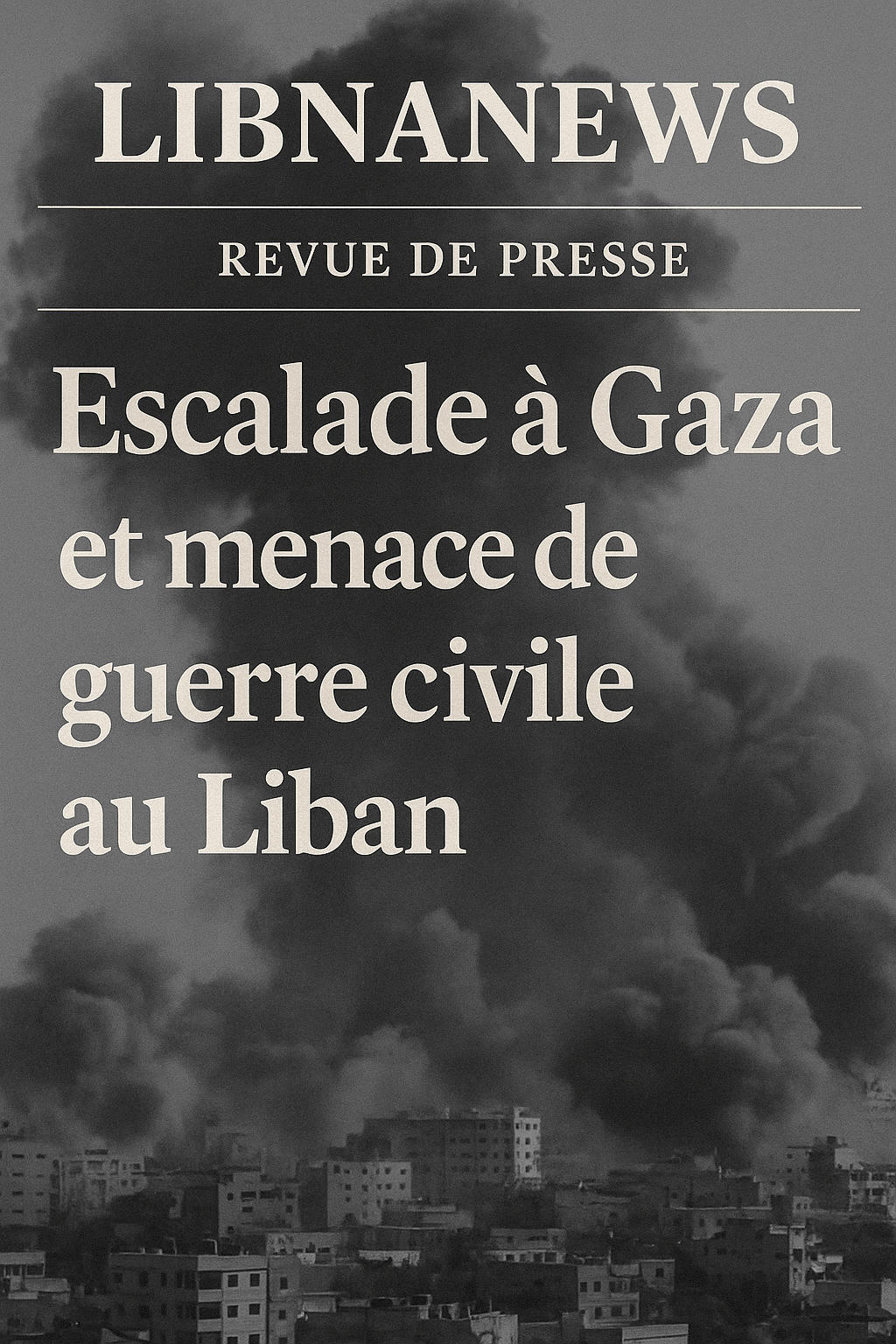 Revue de presse du 18/08/25: escalade à Gaza et menace de guerre civile au Liban Revue de presse du 18/08/25: escalade à Gaza et menace de guerre civile au Liban