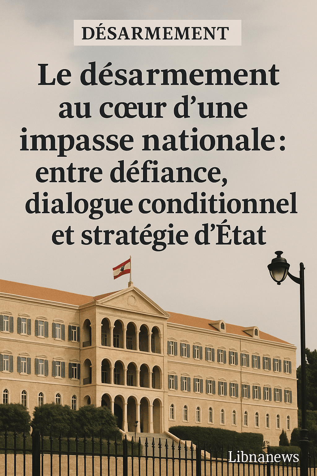 Le désarmement au cœur d’une impasse nationale : entre défiance, dialogue conditionnel et stratégie d’État