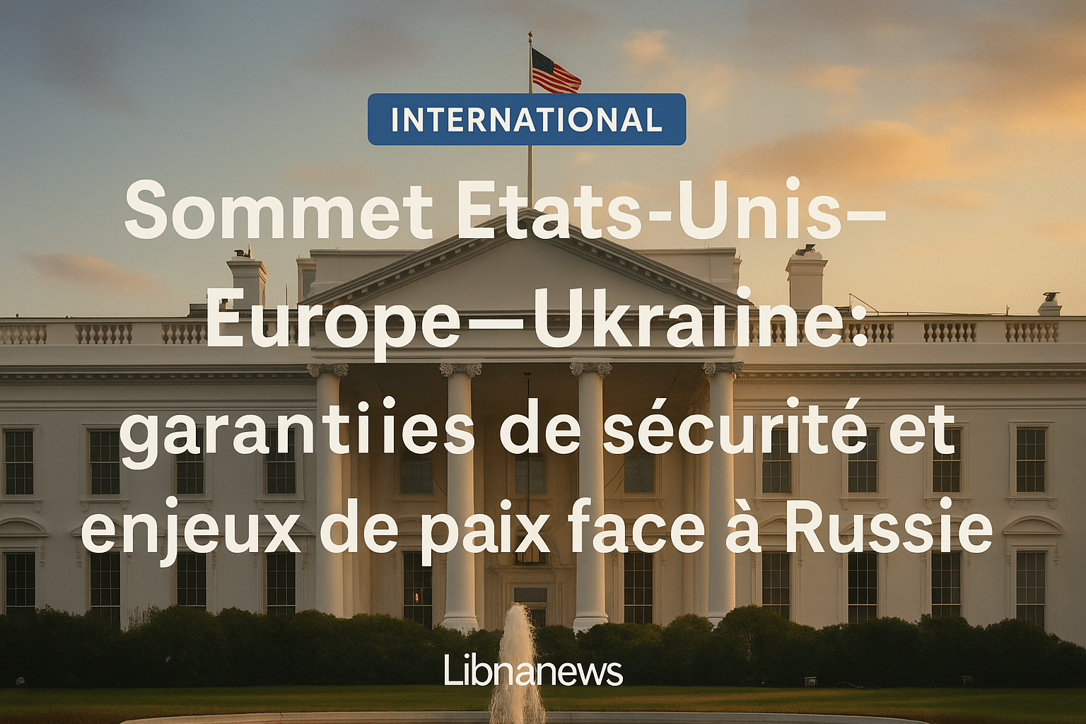 Sommet États-Unis, Europe et Ukraine : garanties de sécurité et pourparlers pour la paix Sommet États-Unis, Europe et Ukraine : garanties de sécurité et pourparlers pour la paix