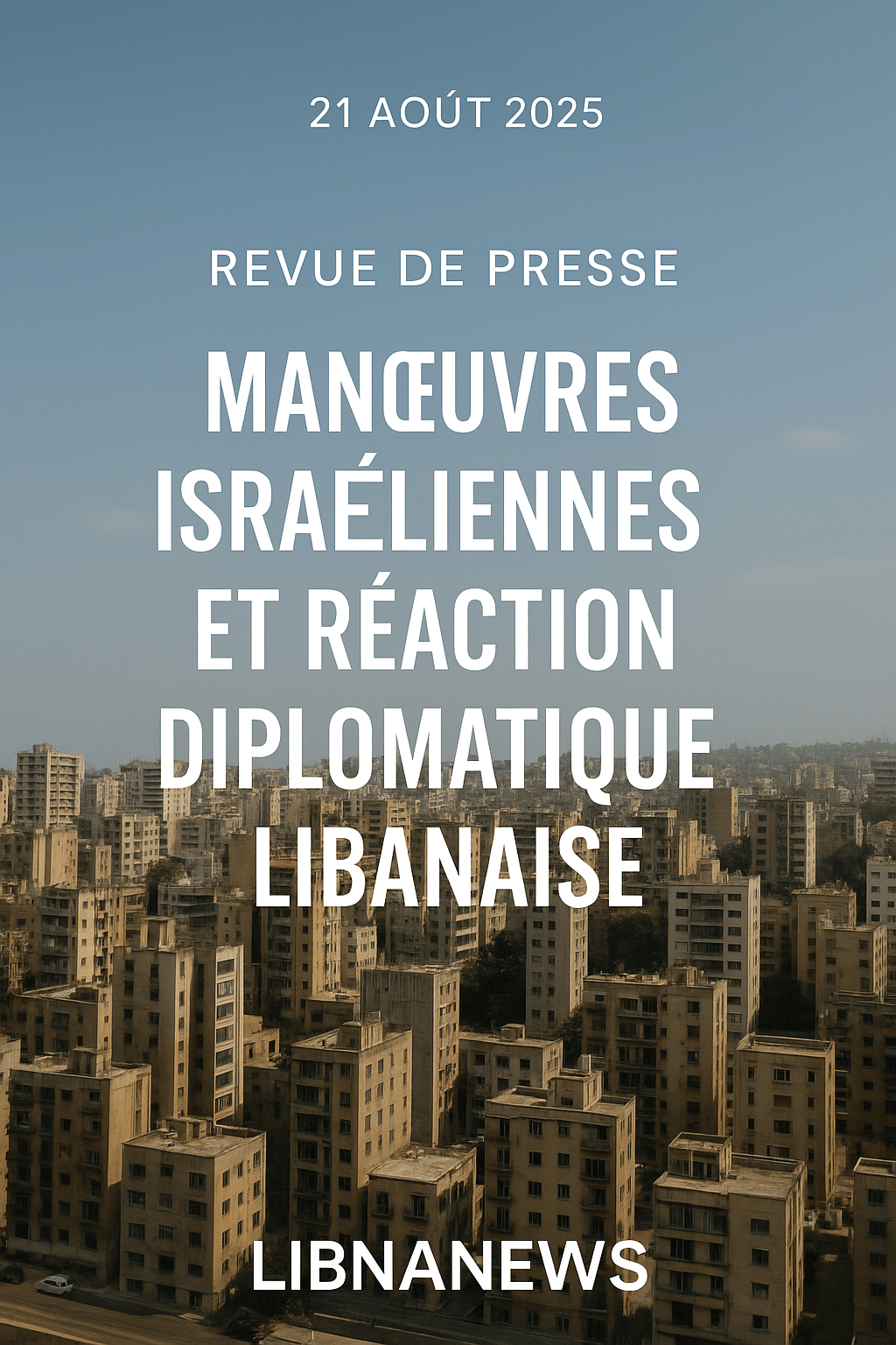 Revue de presse du 21/05/25: Manœuvres israéliennes et réaction diplomatique libanaise