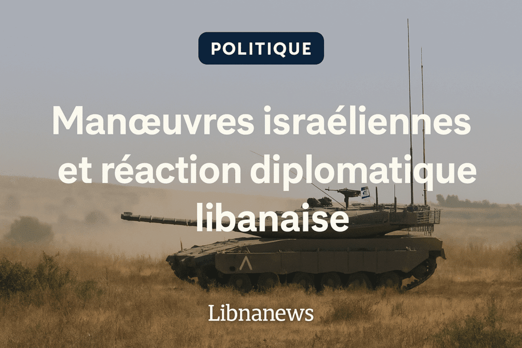 Manœuvres israéliennes et réaction diplomatique libanaise