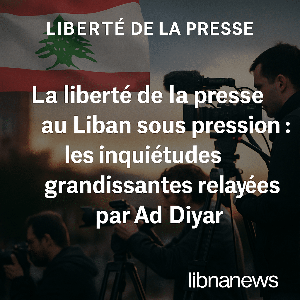 La liberté de la presse au Liban sous pression : les inquiétudes grandissantes relayées par Ad Diyar