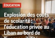 Explosion des coûts de scolarité : l’éducation privée au Liban au bord de l’inaccessibilité.