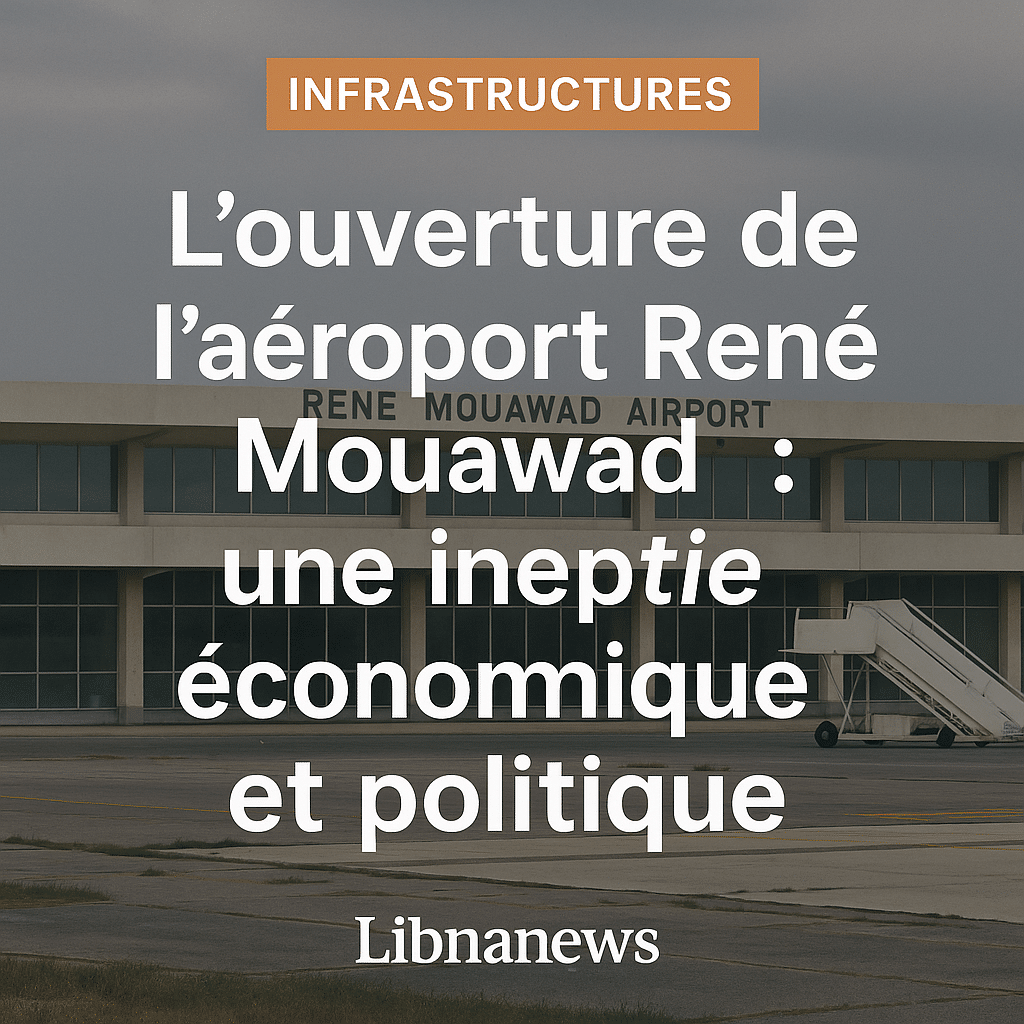 L’ouverture de l’aéroport René Mouawad : une ineptie économique et une décision politique dans un Liban en crise