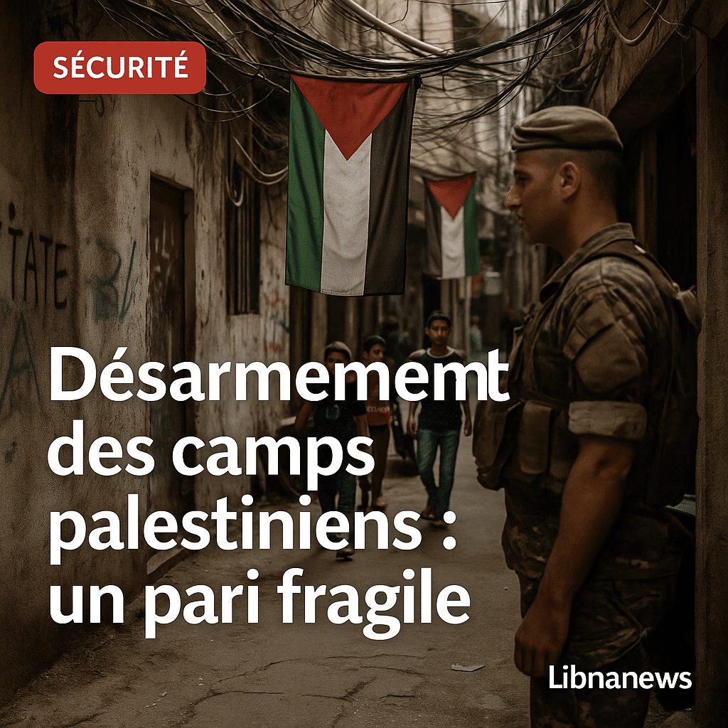 Désarmement des camps palestiniens : la fragilité d’un processus si l’armée n’y entre pas Désarmement des camps palestiniens : la fragilité d’un processus si l’armée n’y entre pas